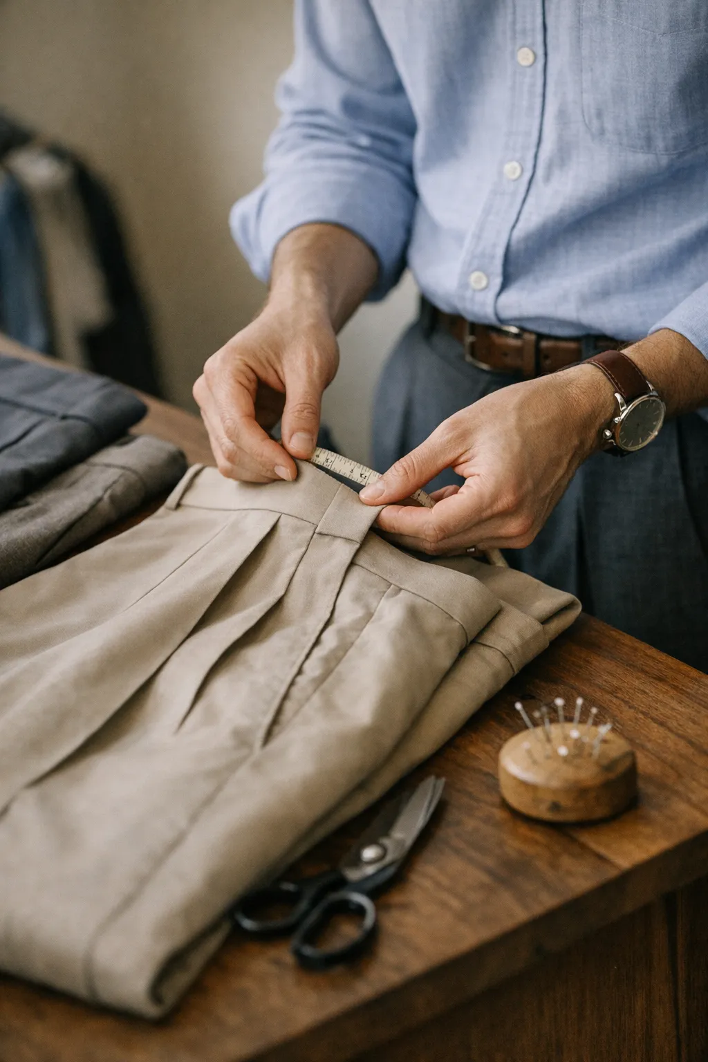 How to choose front-pleat pants: who they suit