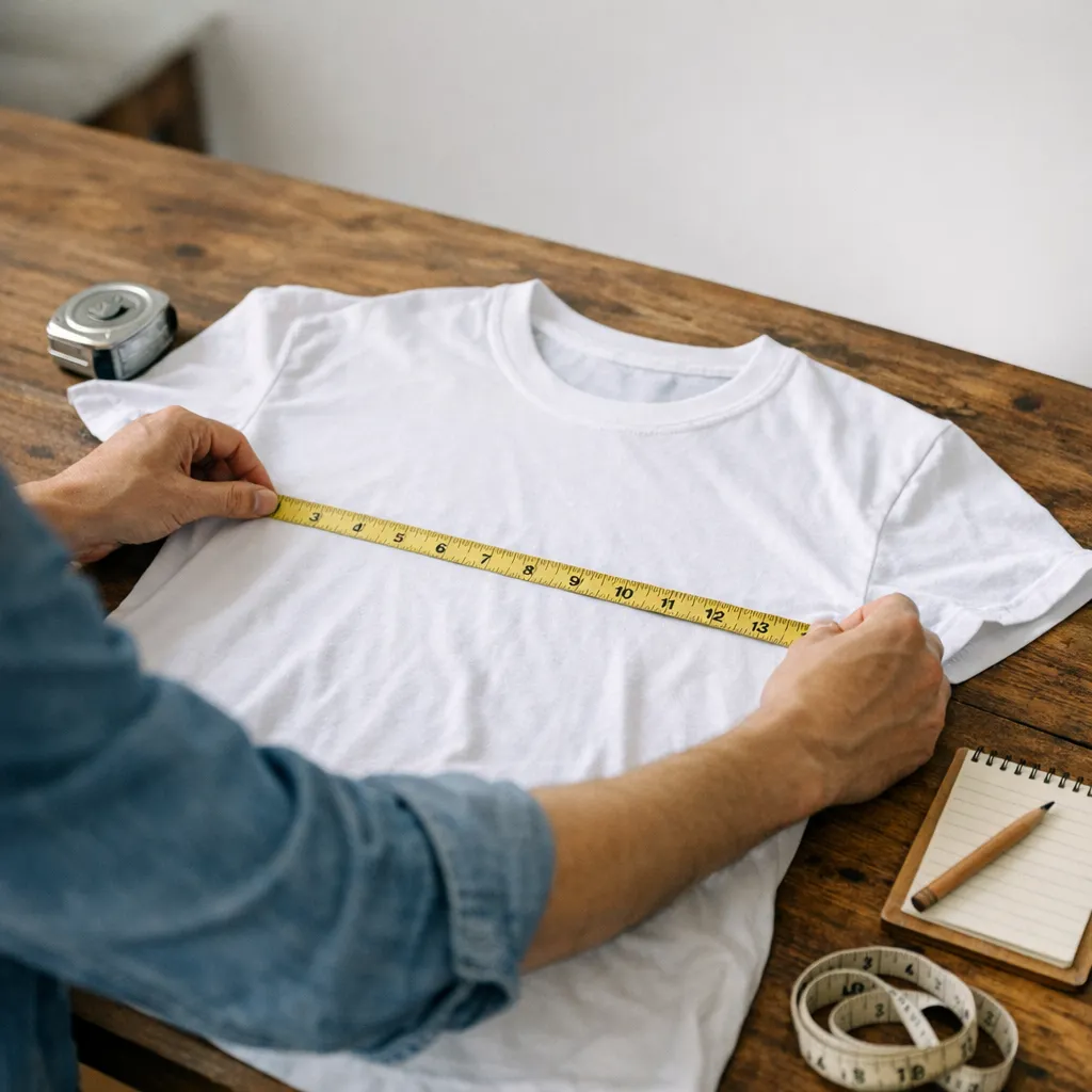 Men's T-shirt size chart: how to measure at home