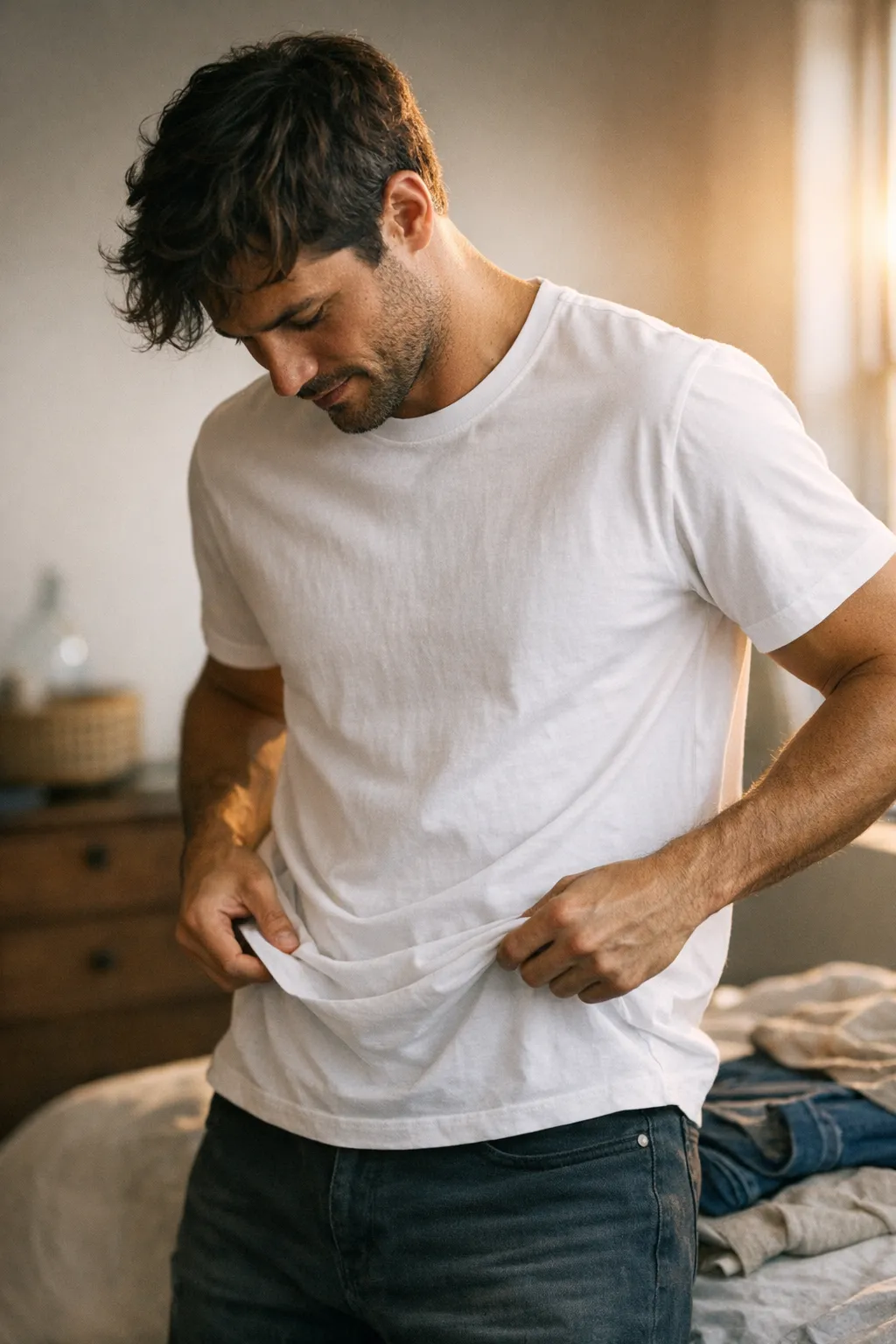 חולצת טי 100% כותנה למי היא מתאימה ומתי פחות נוחה?