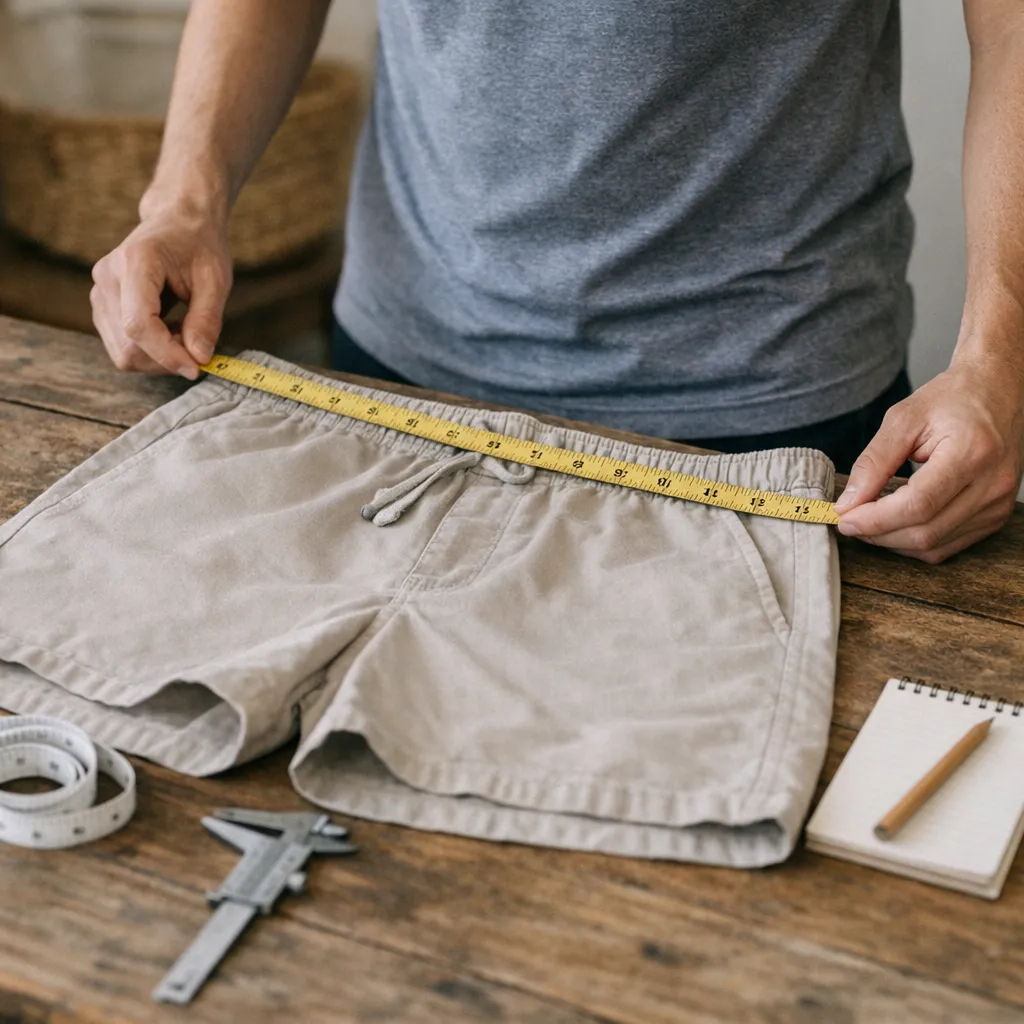 Men's shorts size guide: waist, thigh, and inseam