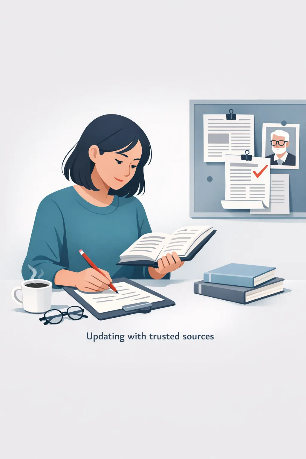 how to rewrite outdated sections with current sources