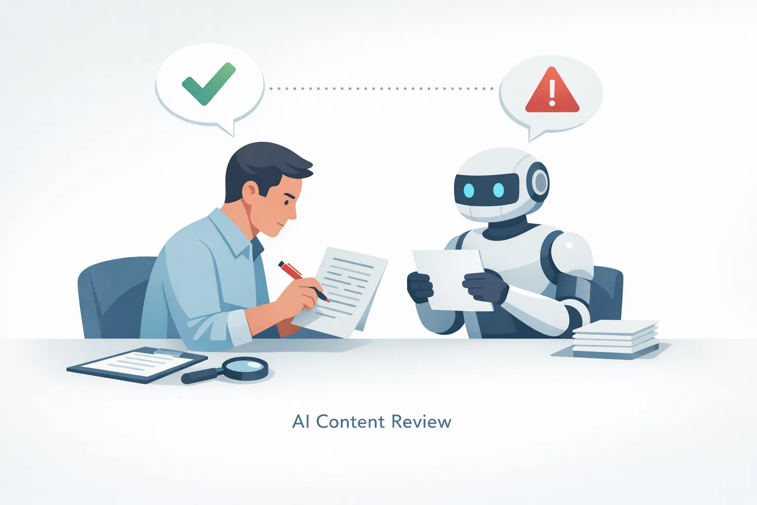 How can you validate facts and links in AI-written content?