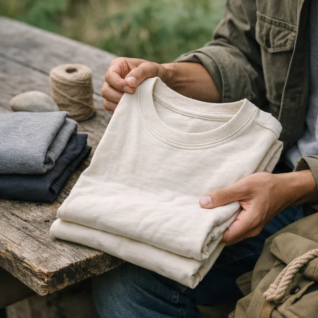 What checks ensure a high-quality men's T-shirt before you buy?
