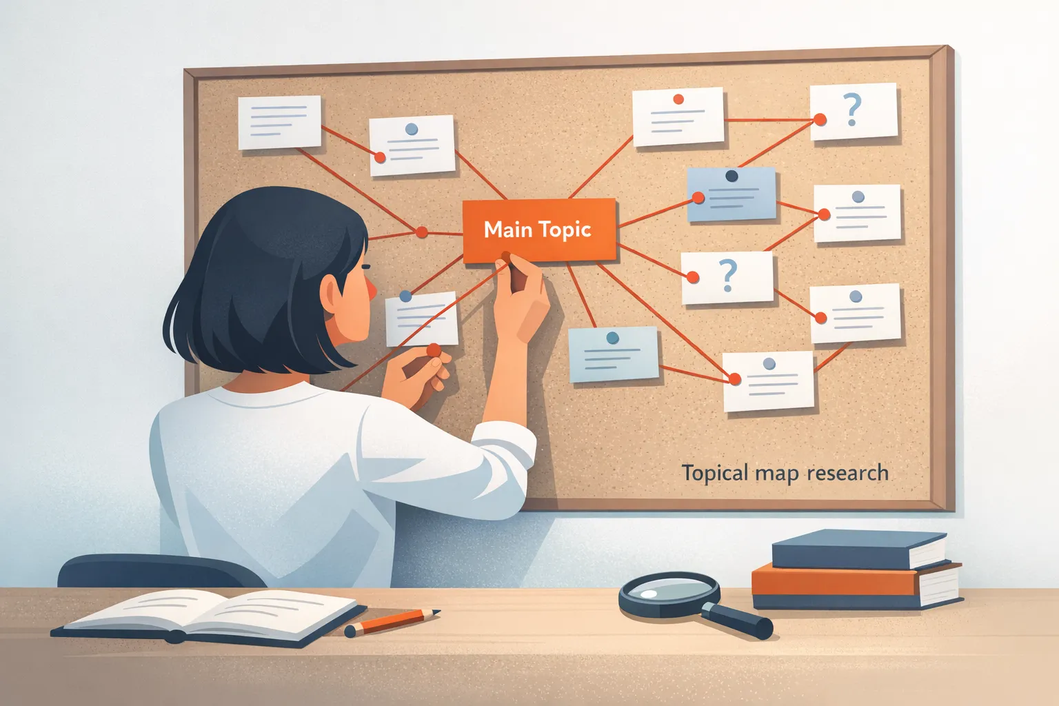 how to build a topical map from SERP patterns