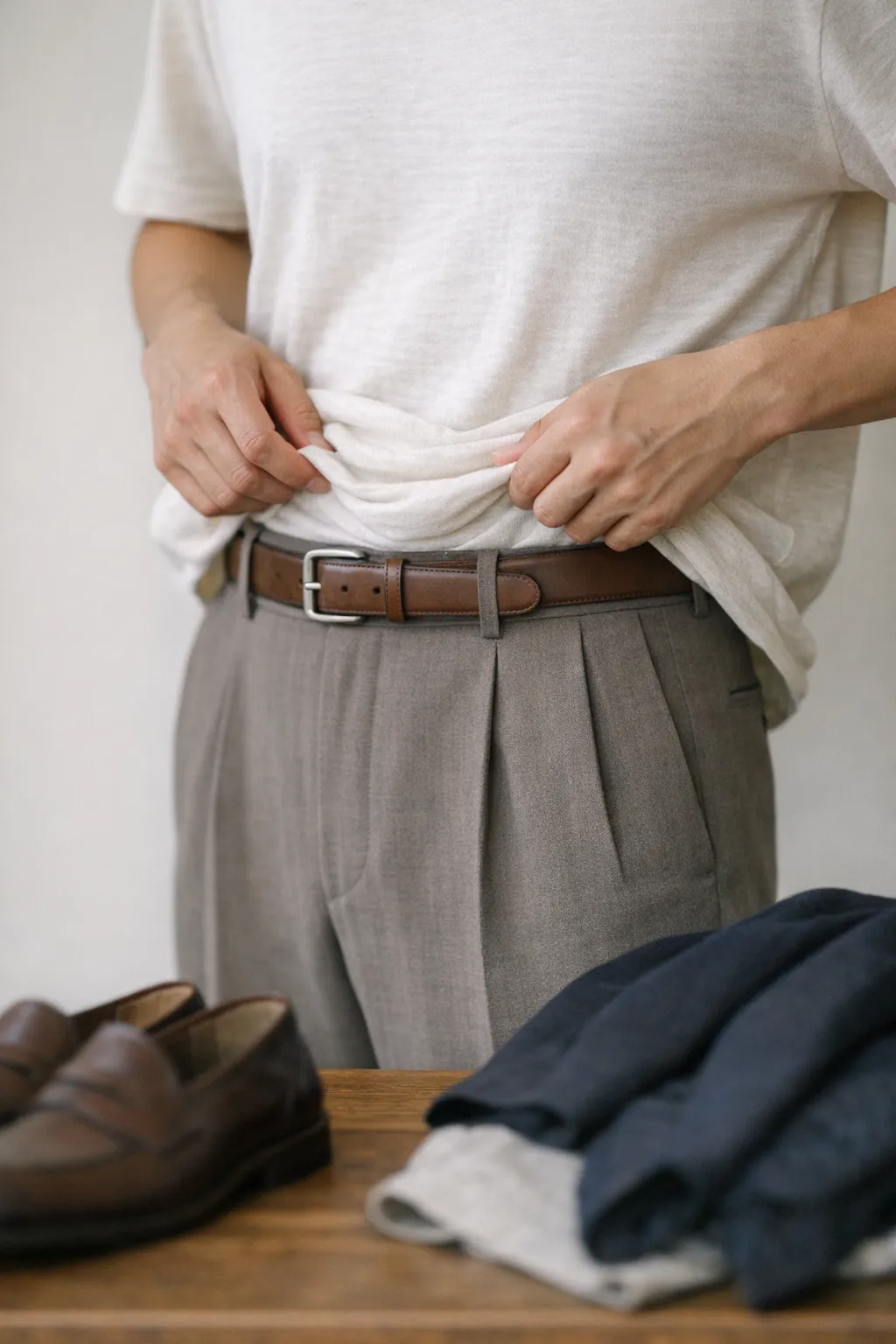 Pleated trousers for everyday wear how to style with LESH?