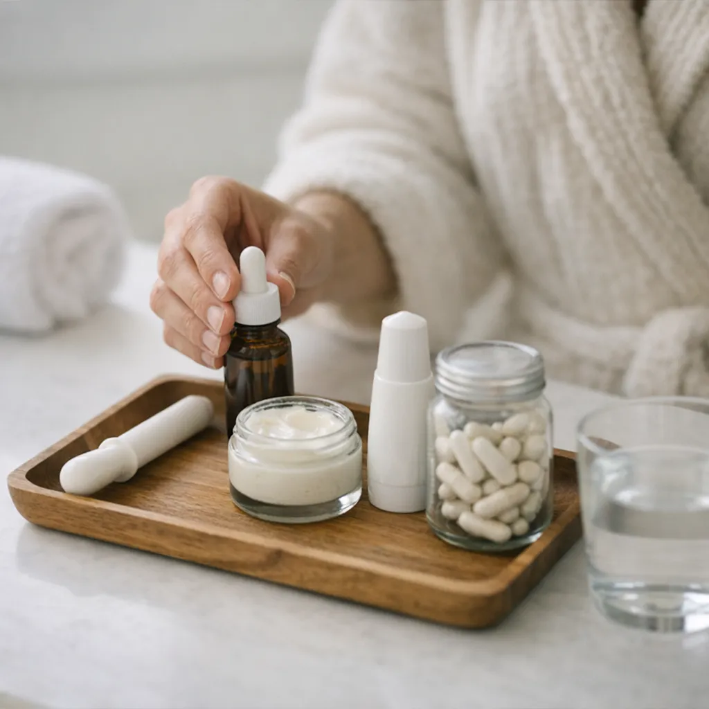 What vaginal atrophy treatment without estrogen options actually work?