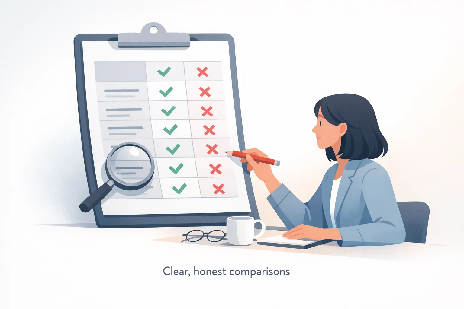 how to write comparison tables that do not feel spammy