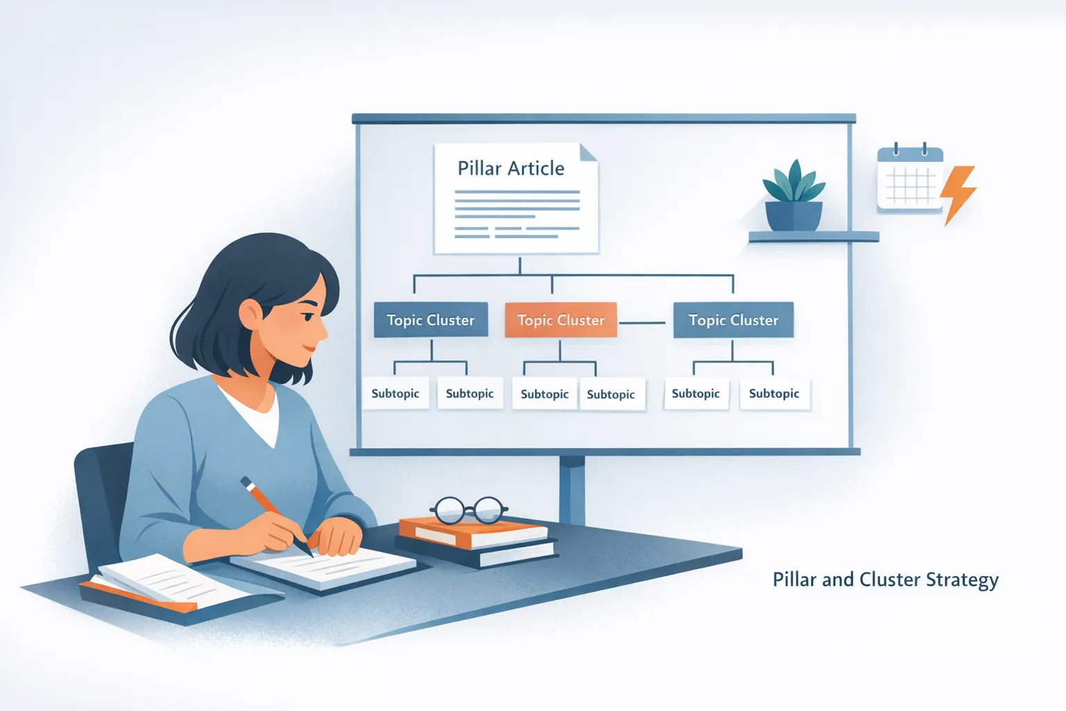 how to plan a 30-day topical cluster sprint