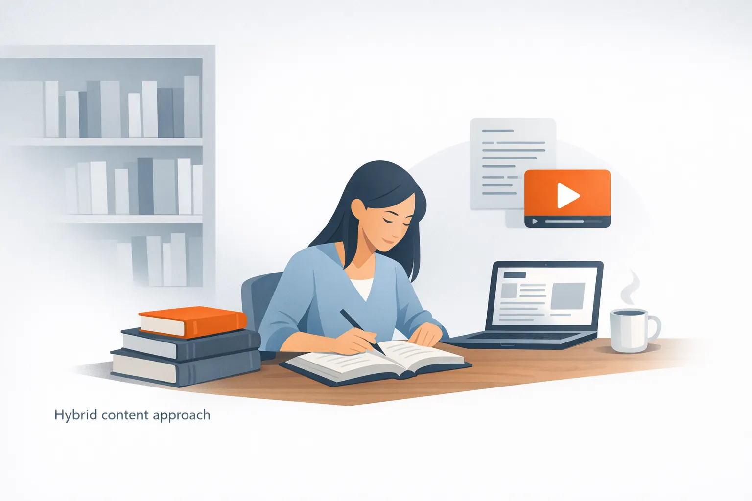 When should B2B brands use long-form guides vs short-form social content?