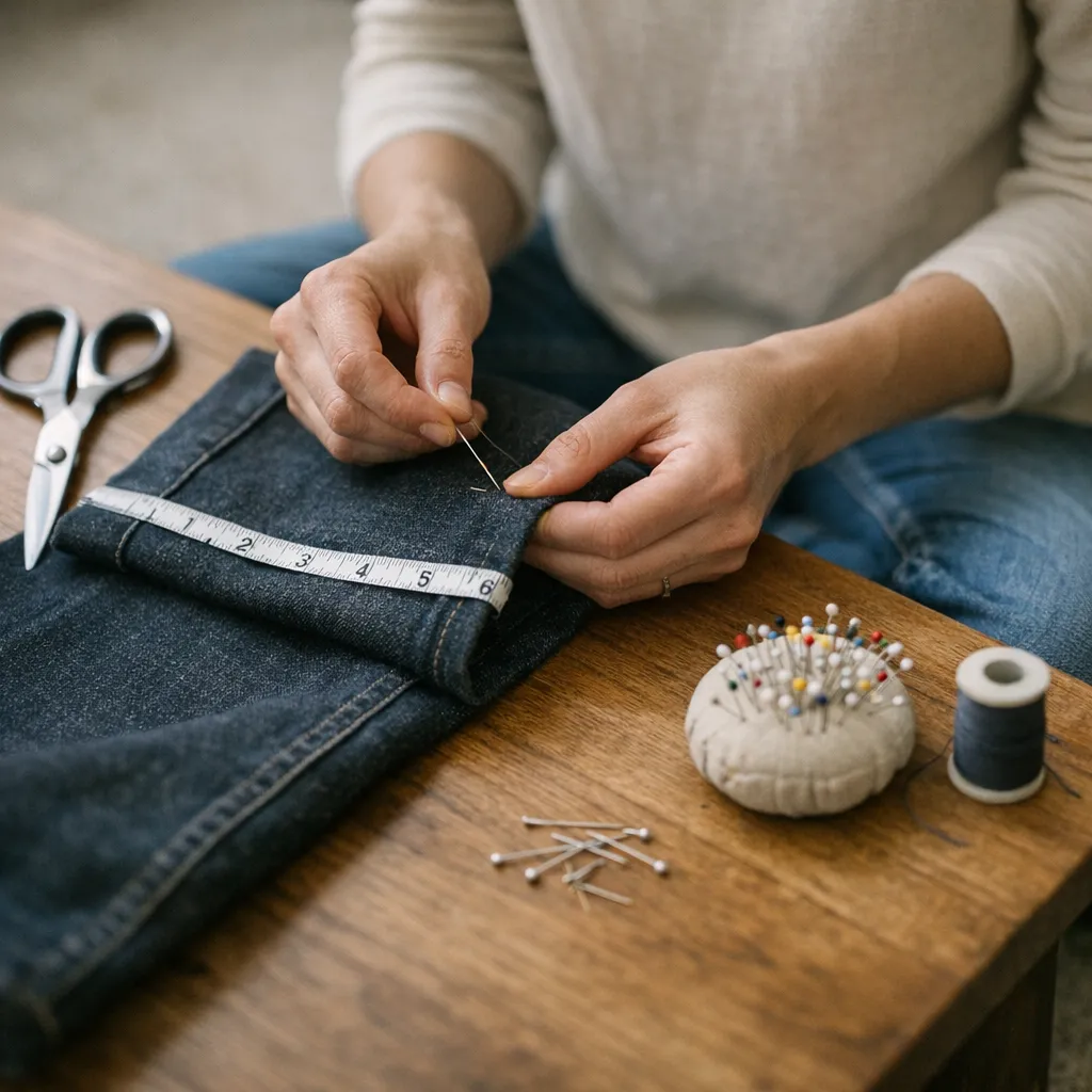 Pant hemming at home: how to get the length right