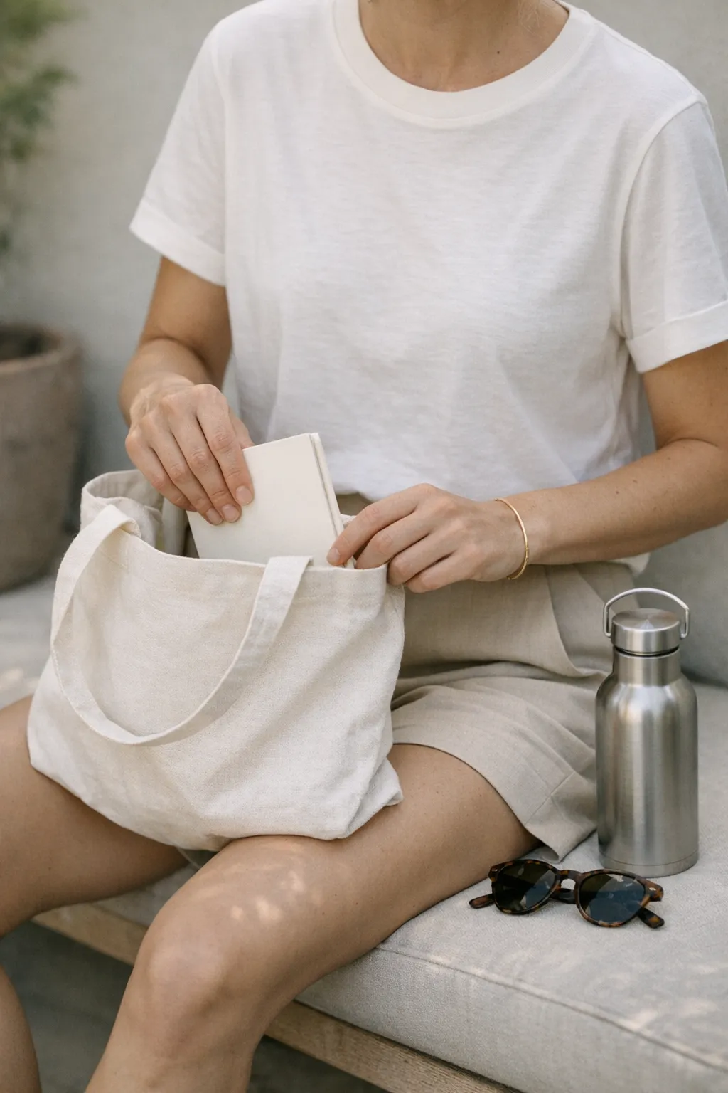 How to style shorts with a T-shirt for a clean look?